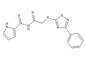 Image of N-[2-[(3-phenyl-1,2,4-thiadiazol-5-yl)thio]acetyl]-1H-pyrrole-2-carboxamide