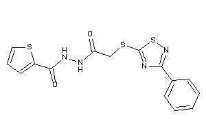 Image of N'-[2-[(3-phenyl-1,2,4-thiadiazol-5-yl)thio]acetyl]thiophene-2-carbohydrazide