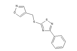 4-[[(3-phenyl-1,2,4-thiadiazol-5-yl)thio]methyl]isoxazole