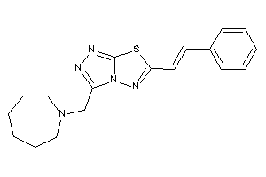 3-(azepan-1-ylmethyl)-6-styryl-[1,2,4]triazolo[3,4-b][1,3,4]thiadiazole