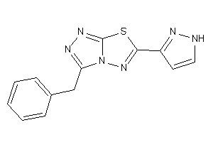3-benzyl-6-(1H-pyrazol-3-yl)-[1,2,4]triazolo[3,4-b][1,3,4]thiadiazole