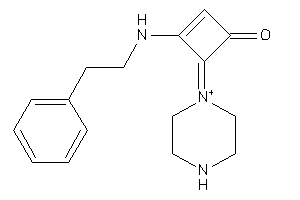 3-(phenethylamino)-4-piperazin-1-ium-1-ylidene-cyclobut-2-en-1-one