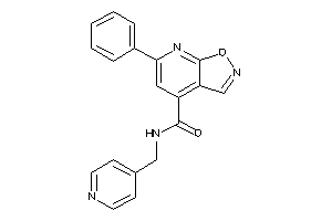 6-phenyl-N-(4-pyridylmethyl)isoxazolo[5,4-b]pyridine-4-carboxamide