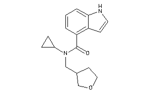 N-cyclopropyl-N-(tetrahydrofuran-3-ylmethyl)-1H-indole-4-carboxamide