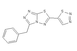 3-benzyl-6-(thiadiazol-5-yl)-[1,2,4]triazolo[3,4-b][1,3,4]thiadiazole