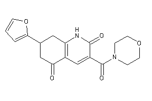 7-(2-furyl)-3-(morpholine-4-carbonyl)-1,6,7,8-tetrahydroquinoline-2,5-quinone