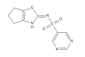 N-(3,4,5,6-tetrahydrocyclopenta[d]thiazol-2-ylidene)pyrimidine-5-sulfonamide