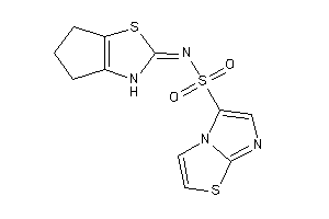 N-(3,4,5,6-tetrahydrocyclopenta[d]thiazol-2-ylidene)imidazo[2,1-b]thiazole-5-sulfonamide