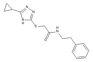 Image of 2-[(5-cyclopropyl-4H-1,2,4-triazol-3-yl)thio]-N-phenethyl-acetamide