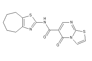 Image of 5-keto-N-(5,6,7,8-tetrahydro-4H-cyclohepta[d]thiazol-2-yl)thiazolo[3,2-a]pyrimidine-6-carboxamide