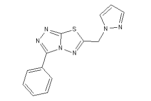 Image of 3-phenyl-6-(pyrazol-1-ylmethyl)-[1,2,4]triazolo[3,4-b][1,3,4]thiadiazole