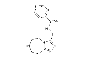 N-(6,7,8,9-tetrahydro-5H-[1,2,4]triazolo[3,4-g][1,4]diazepin-3-ylmethyl)pyrimidine-4-carboxamide