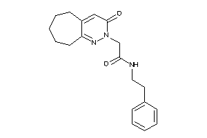 Image of 2-(3-keto-6,7,8,9-tetrahydro-5H-cyclohepta[c]pyridazin-2-yl)-N-phenethyl-acetamide