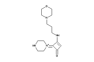 Image of 3-(3-morpholinopropylamino)-4-piperazin-1-ium-1-ylidene-cyclobut-2-en-1-one