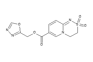 2,2-diketo-3,4-dihydropyrido[2,1-c][1,2,4]thiadiazine-7-carboxylic Acid 1,3,4-oxadiazol-2-ylmethyl Ester