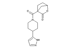 4-[4-(1H-pyrazol-5-yl)piperidine-1-carbonyl]-6-oxabicyclo[2.2.1]heptan-5-one