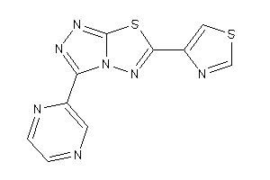 3-pyrazin-2-yl-6-thiazol-4-yl-[1,2,4]triazolo[3,4-b][1,3,4]thiadiazole