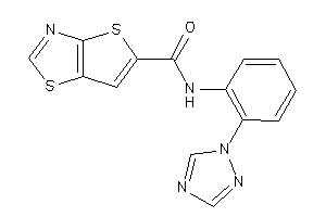 N-[2-(1,2,4-triazol-1-yl)phenyl]thieno[2,3-d]thiazole-5-carboxamide