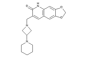 Image of 7-[(3-piperidinoazetidin-1-yl)methyl]-5H-[1,3]dioxolo[4,5-g]quinolin-6-one