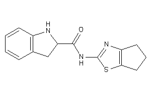 N-(5,6-dihydro-4H-cyclopenta[d]thiazol-2-yl)indoline-2-carboxamide