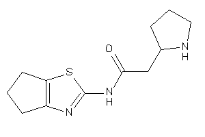Image of N-(5,6-dihydro-4H-cyclopenta[d]thiazol-2-yl)-2-pyrrolidin-2-yl-acetamide