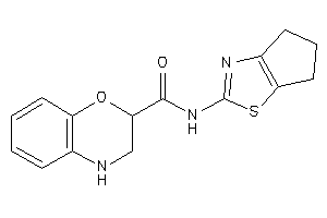 N-(5,6-dihydro-4H-cyclopenta[d]thiazol-2-yl)-3,4-dihydro-2H-1,4-benzoxazine-2-carboxamide
