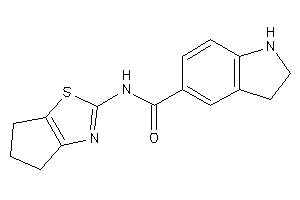 N-(5,6-dihydro-4H-cyclopenta[d]thiazol-2-yl)indoline-5-carboxamide