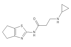 Image of 3-(cyclopropylamino)-N-(5,6-dihydro-4H-cyclopenta[d]thiazol-2-yl)propionamide