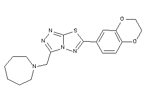 Image of 3-(azepan-1-ylmethyl)-6-(2,3-dihydro-1,4-benzodioxin-6-yl)-[1,2,4]triazolo[3,4-b][1,3,4]thiadiazole