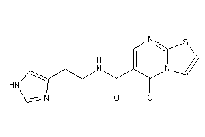 N-[2-(1H-imidazol-4-yl)ethyl]-5-keto-thiazolo[3,2-a]pyrimidine-6-carboxamide