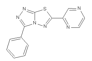 3-phenyl-6-pyrazin-2-yl-[1,2,4]triazolo[3,4-b][1,3,4]thiadiazole