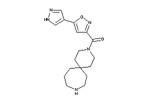 Image of 3,9-diazaspiro[5.6]dodecan-3-yl-[5-(1H-pyrazol-4-yl)isoxazol-3-yl]methanone