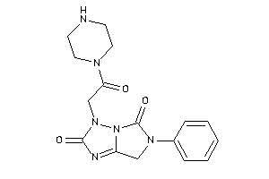 3-(2-keto-2-piperazino-ethyl)-6-phenyl-7H-imidazo[5,1-e][1,2,4]triazole-2,5-quinone
