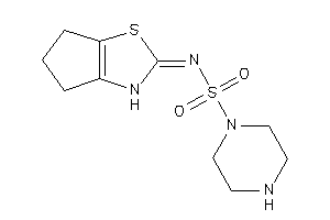 N-(3,4,5,6-tetrahydrocyclopenta[d]thiazol-2-ylidene)piperazine-1-sulfonamide