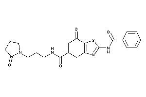 2-benzamido-7-keto-N-[3-(2-ketopyrrolidino)propyl]-5,6-dihydro-4H-1,3-benzothiazole-5-carboxamide