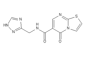 Image of 5-keto-N-(1H-1,2,4-triazol-3-ylmethyl)thiazolo[3,2-a]pyrimidine-6-carboxamide