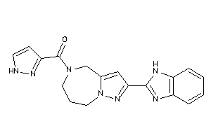 [2-(1H-benzimidazol-2-yl)-4,6,7,8-tetrahydropyrazolo[1,5-a][1,4]diazepin-5-yl]-(1H-pyrazol-3-yl)methanone