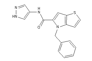 4-benzyl-N-(1H-pyrazol-4-yl)thieno[3,2-b]pyrrole-5-carboxamide