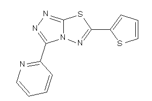 Image of 3-(2-pyridyl)-6-(2-thienyl)-[1,2,4]triazolo[3,4-b][1,3,4]thiadiazole