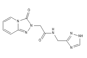2-(3-keto-[1,2,4]triazolo[4,3-a]pyridin-2-yl)-N-(1H-1,2,4-triazol-3-ylmethyl)acetamide