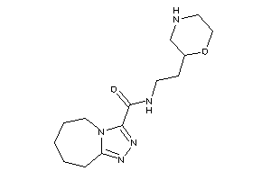 N-(2-morpholin-2-ylethyl)-6,7,8,9-tetrahydro-5H-[1,2,4]triazolo[4,3-a]azepine-3-carboxamide