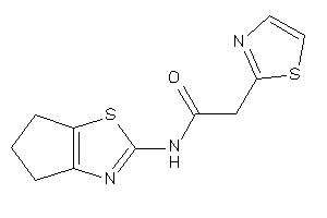 N-(5,6-dihydro-4H-cyclopenta[d]thiazol-2-yl)-2-thiazol-2-yl-acetamide