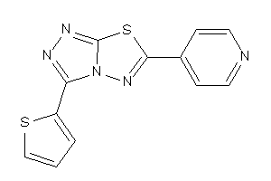 Image of 6-(4-pyridyl)-3-(2-thienyl)-[1,2,4]triazolo[3,4-b][1,3,4]thiadiazole
