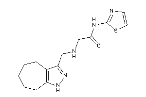 2-(1,4,5,6,7,8-hexahydrocyclohepta[c]pyrazol-3-ylmethylamino)-N-thiazol-2-yl-acetamide