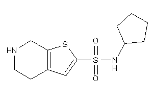 N-cyclopentyl-4,5,6,7-tetrahydrothieno[2,3-c]pyridine-2-sulfonamide
