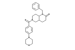 1-benzyl-6-(4-morpholinobenzoyl)-4,4a,5,7,8,8a-hexahydro-3H-1,6-naphthyridin-2-one