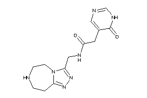 2-(6-keto-1H-pyrimidin-5-yl)-N-(6,7,8,9-tetrahydro-5H-[1,2,4]triazolo[3,4-g][1,4]diazepin-3-ylmethyl)acetamide