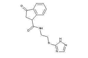 3-keto-N-[2-(1H-1,2,4-triazol-5-ylthio)ethyl]indane-1-carboxamide