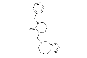 1-benzyl-3-(4,6,7,8-tetrahydropyrazolo[1,5-a][1,4]diazepin-5-ylmethyl)-2-piperidone