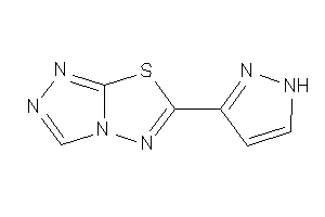 6-(1H-pyrazol-3-yl)-[1,2,4]triazolo[3,4-b][1,3,4]thiadiazole